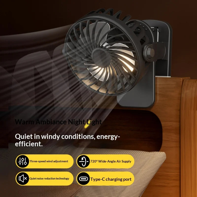 ClipCool Portable Rechargeable Clip Fan