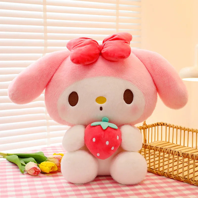 Strawberry Kuromi Plush Cuddle Pillow