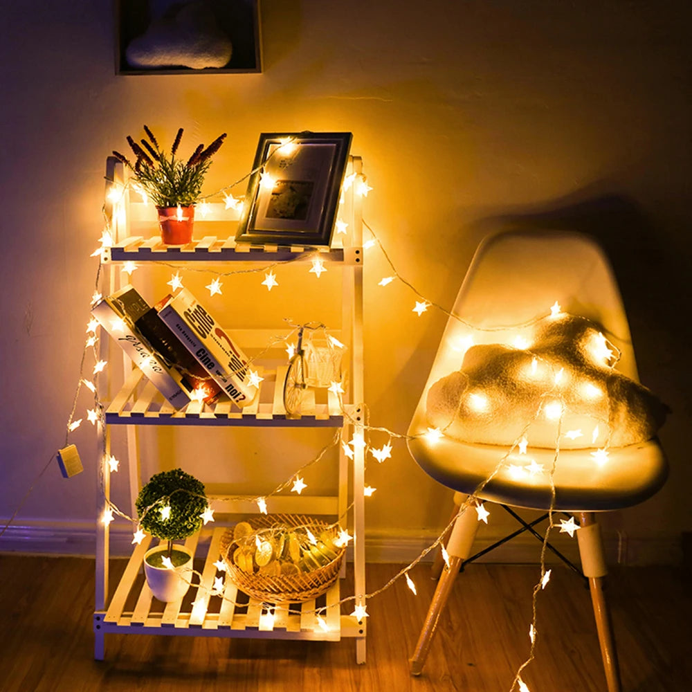 Starlit Outdoor Party String Garland