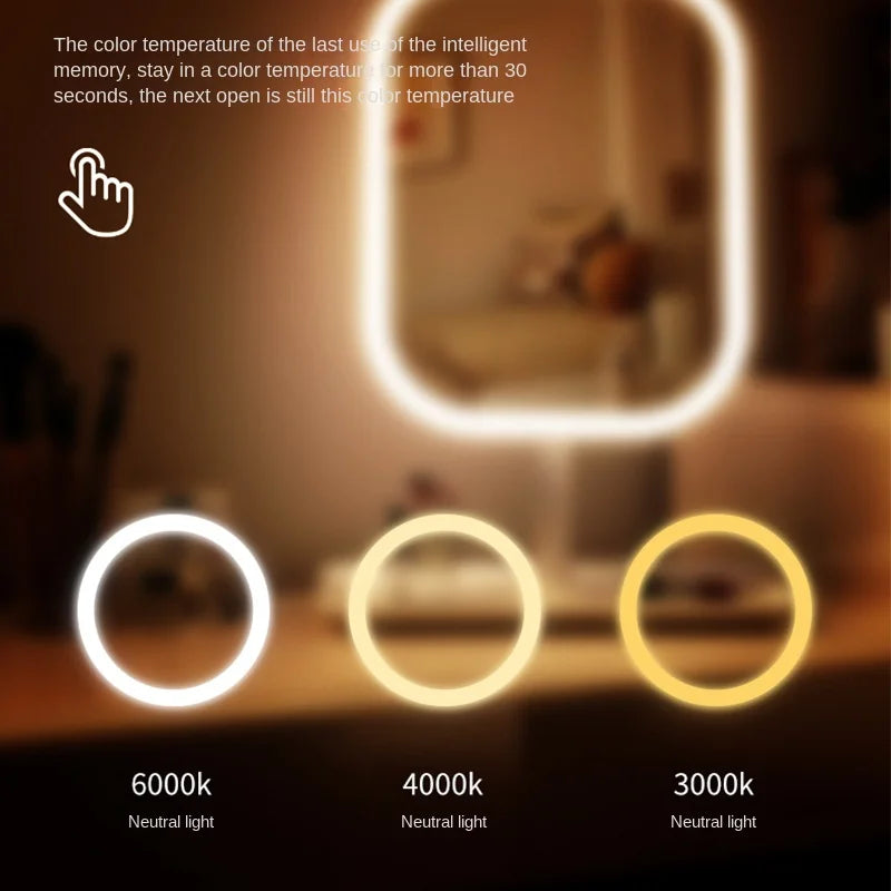 EdgeGlow Pro LED Grooming Mirror