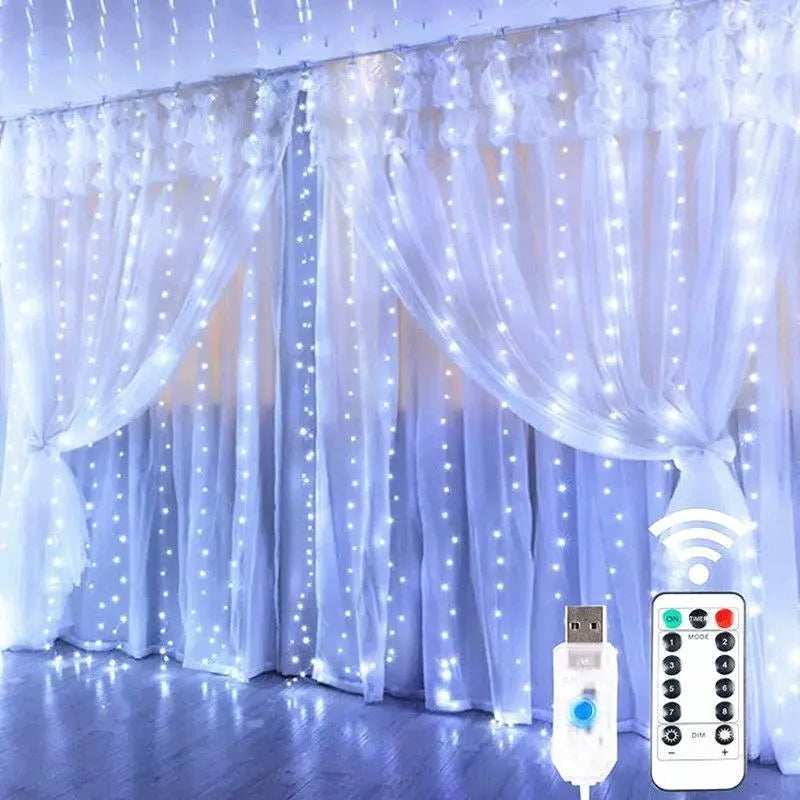 GlowGuard Curtain Lights