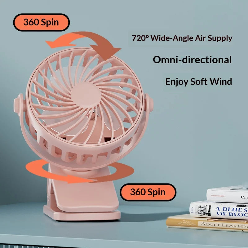ClipCool Portable Rechargeable Clip Fan