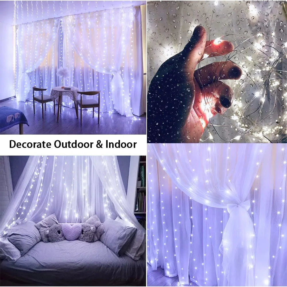 GlowGuard Curtain Lights