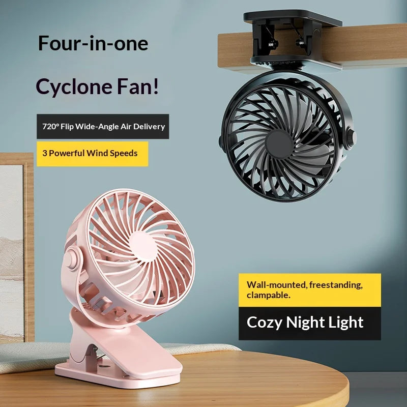ClipCool Portable Rechargeable Clip Fan
