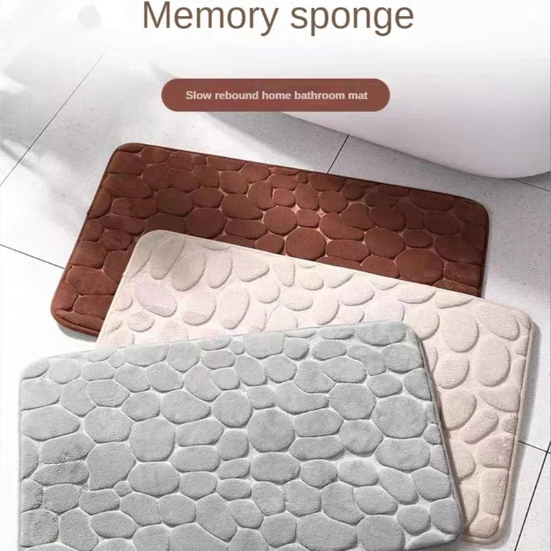 Cobblestone Memory Foam Bath Mat