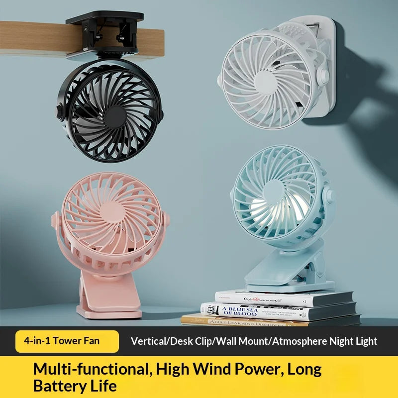 ClipCool Portable Rechargeable Clip Fan